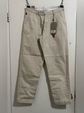 Alpha Industries Classic Trouser Multi-Pleated Limestone White Men's 32Wx32L NWT